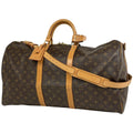 Louis Vuitton Keepall Bandouliere 55 Boston Bag Monogram Brown