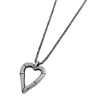 Gucci Heart Motif Necklace 925 Sterling Silver