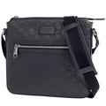 Gucci Guccissima Messenger Bag GG Pattern Shi Marais the Black