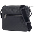 Gucci Guccissima Messenger Bag GG Pattern Shi Marais the Black