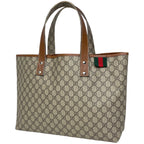Gucci GG Pattern Tote Sherry Line Beige Brown