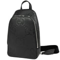 Gucci Jumbo GG Shoulder Bag Cross Leather Black
