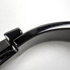 Hermes Clic HH Enamel Bracelet Clac Bangle Metal Black — view 5
