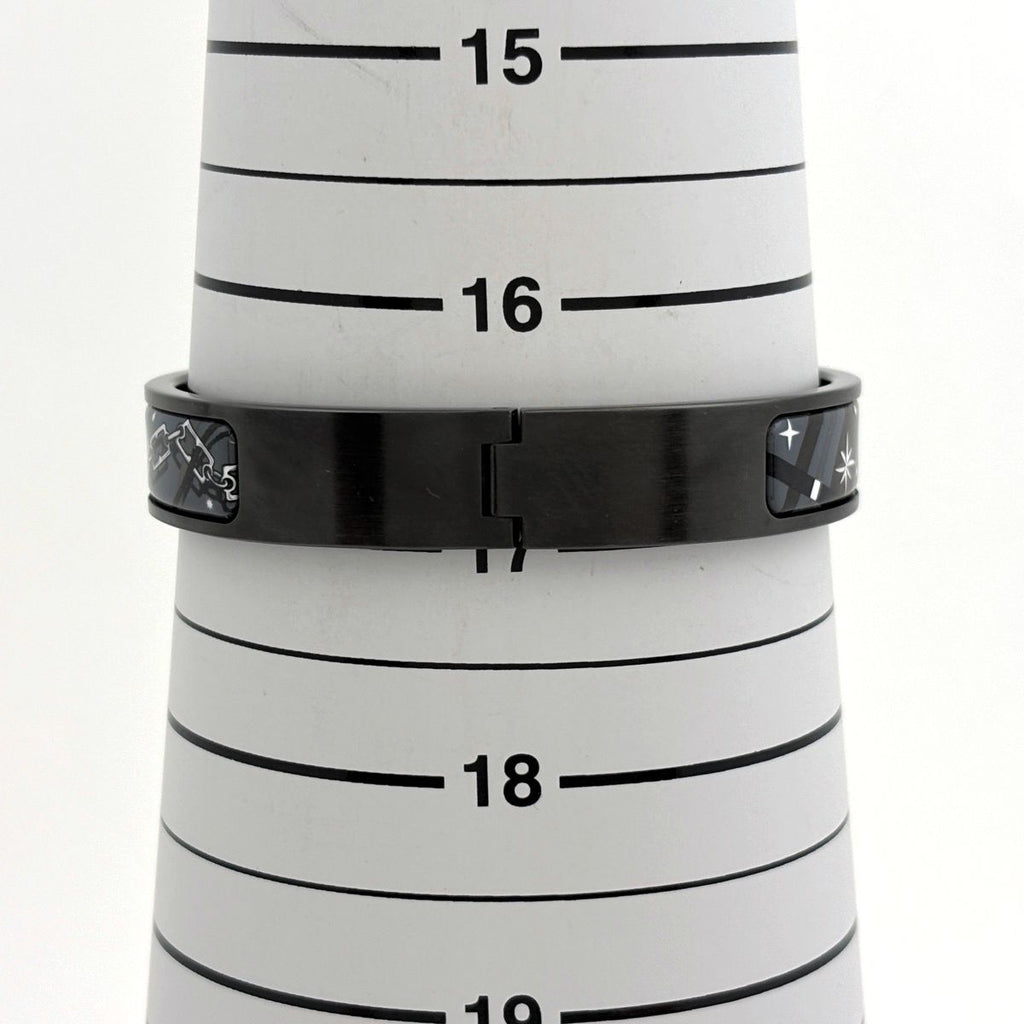 Hermes Clic HH Enamel Bracelet Clac Bangle Metal Black — view 6