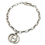 Gucci GG Logo Bracelet Interlocking 925 Sterling Silver
