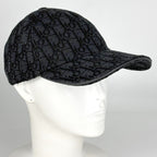 Dior Oblique Cap Baseball Cap Trotter Hat Cap Cotton Black — view 7