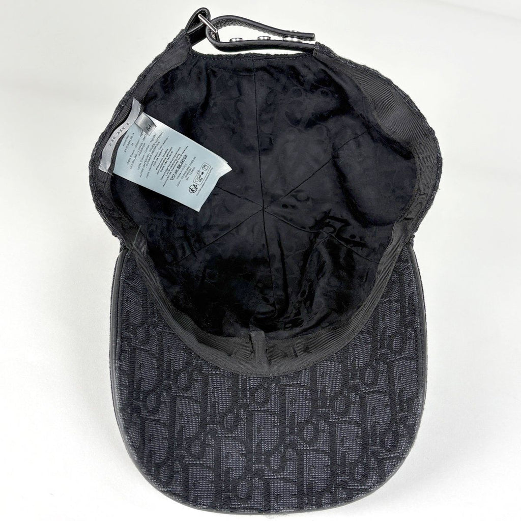 Dior Oblique Cap Baseball Cap Trotter Hat Cap Cotton Black — view 3