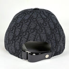 Dior Oblique Cap Baseball Cap Trotter Hat Cap Cotton Black — view 2