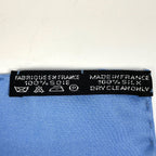 Hermes Pattern Handkerchief Pocket Square Petit Carre Scarf Silk Blue — view 2