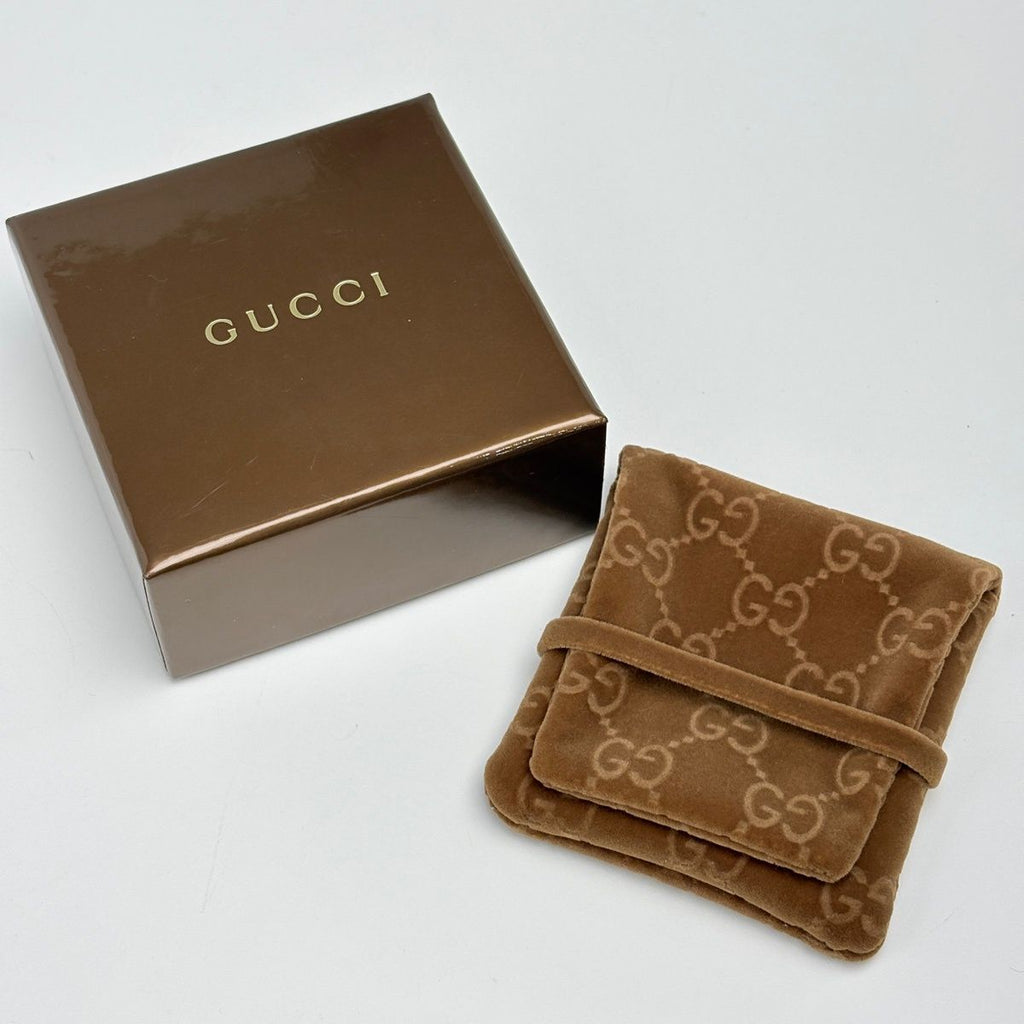 Gucci Logo Chain Bracelet Circle Plate 925 Sterling Silver — view 6