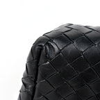 Bottega Veneta Intrecciato Small Rome Bag 2-Way Handbag Leather Black — view 3