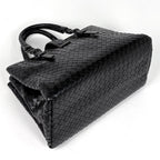 Bottega Veneta Intrecciato Small Rome Bag 2-Way Handbag Leather Black — view 2
