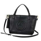 Gucci Soho Tote 2-Way Leather Black