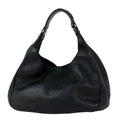 Bottega Veneta Intrecciato Shoulder Bag Leather Black
