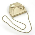 Saint Laurent Ribbon Shoulder Bag Satin Cream — view 6