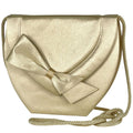 Saint Laurent Ribbon Shoulder Bag Satin Cream