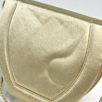 Saint Laurent Ribbon Shoulder Bag Satin Cream — view 5