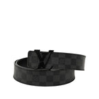 Louis Vuitton Damier Graphite Ceinture Initial 110 44 Black Gray Leather 1- Belt