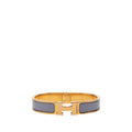 Hermes Click PM Bracelet Gold Light Purple Plated Enamel