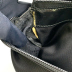 Gucci Bamboo 2-Way Shoulder Nylon Black Handbag Silver — view 8