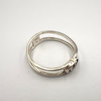Gucci Interlocking Open Band Silver Ring — view 8
