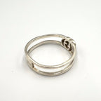 Gucci Interlocking Open Band Silver Ring — view 9