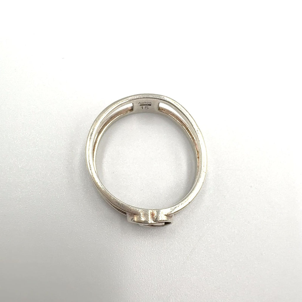 Gucci Interlocking Silver Ring — view 3