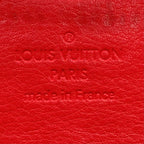 Louis Vuitton Portefeuille Iris Mahina Corail Leather Red Bifold Wallet Silver — view 3