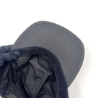 Prada Logo Embroidery Nylon Black Hat Silver — view 6