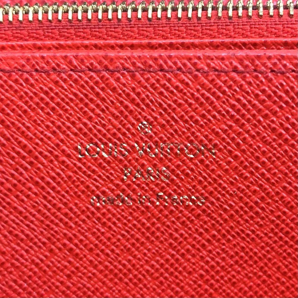 Louis Vuitton Portefeuille Clemence Monogram Rifd Compatible Piment Leather — view 3