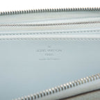 Louis Vuitton Monogram Mahina Zippy Wallet Light Blue Leather — view 5
