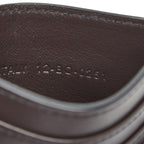Dior Peter Doig Logo Card Case Brown Leather — view 9