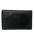 Gucci Key Case Guccissima Line Black 6 Hook Leather Key Holder — view 2