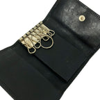 Gucci Key Case Guccissima Line Black 6 Hook Leather Key Holder — view 3