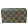 Louis Vuitton Bifold Wallet Damier Porte Monet Billets Tresor Ebene Leather