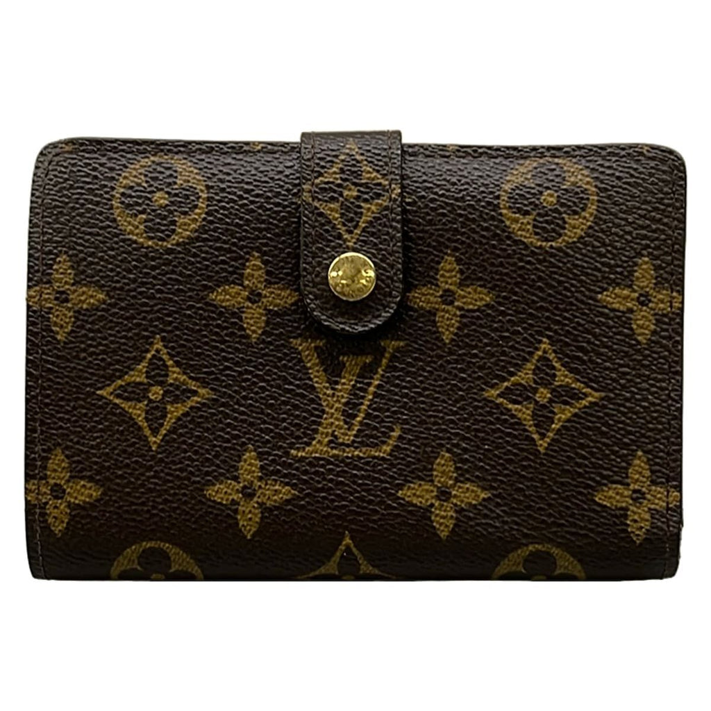 Louis Vuitton Bifold Wallet Monogram Porte Monet Viet Viennois Leather