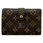 Louis Vuitton Bifold Wallet Monogram Porte Monet Viet Viennois Leather