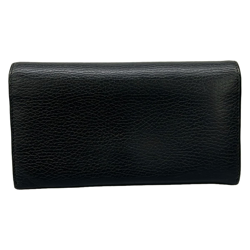Gucci Wallet Double Continental GG Marmont Black Leather — view 2