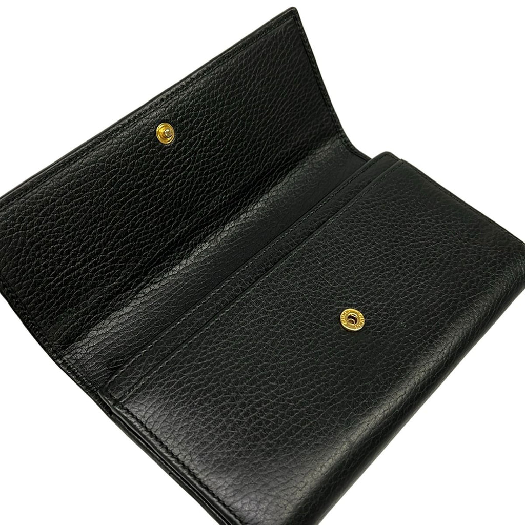 Gucci Wallet Double Continental GG Marmont Black Leather — view 3