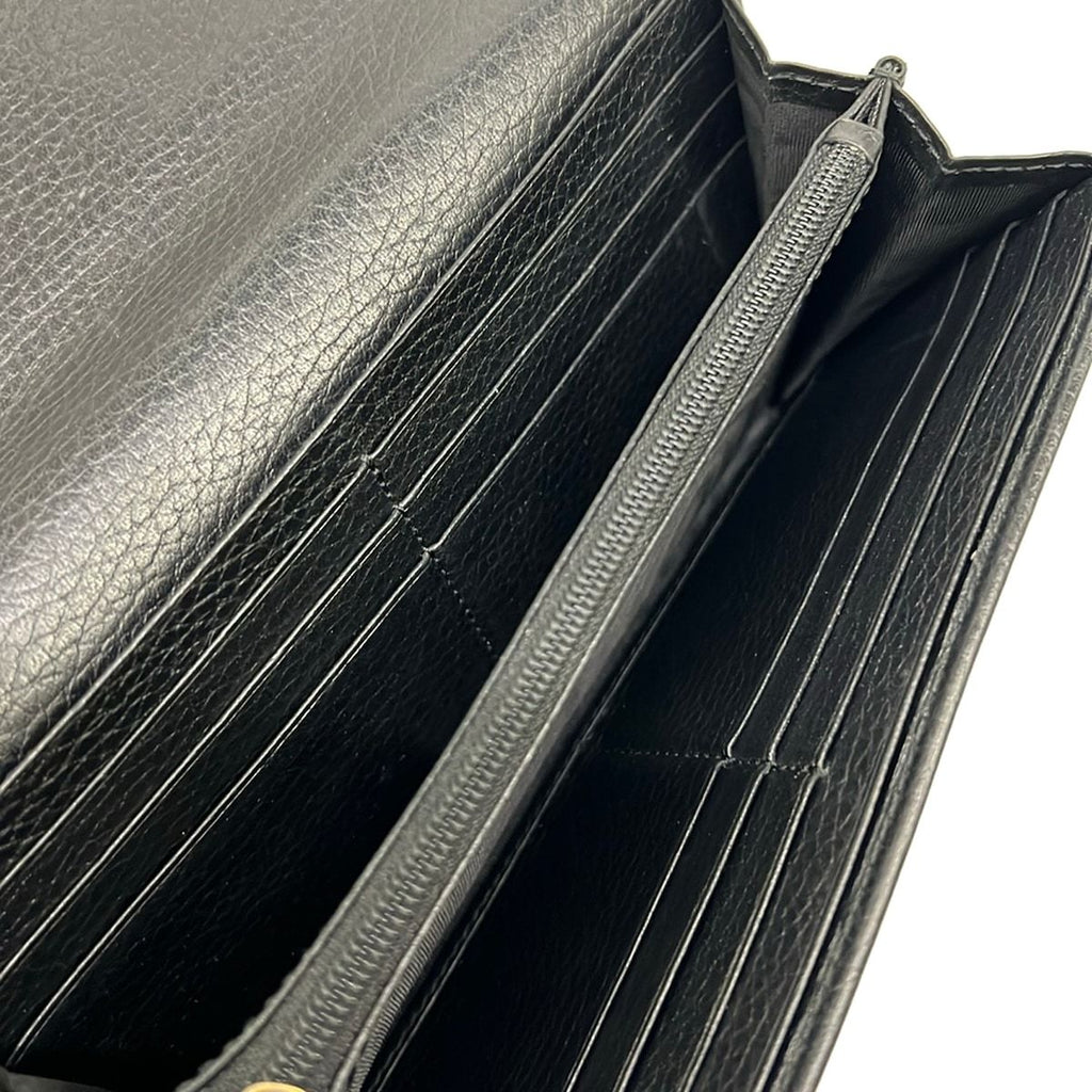 Gucci Wallet Double Continental GG Marmont Black Leather — view 4