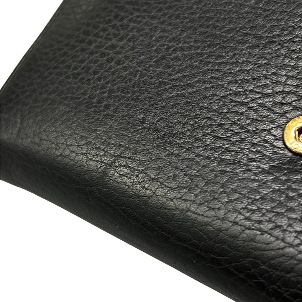 Gucci Wallet Double Continental GG Marmont Black Leather — view 8