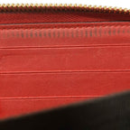 Gucci Wallet GG Pattern Beige Red Multi Zip Around Snake Leather — view 9