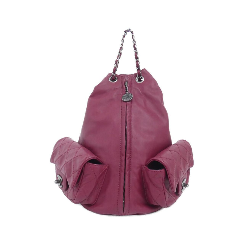 Chanel Backpack Sac Burgundy