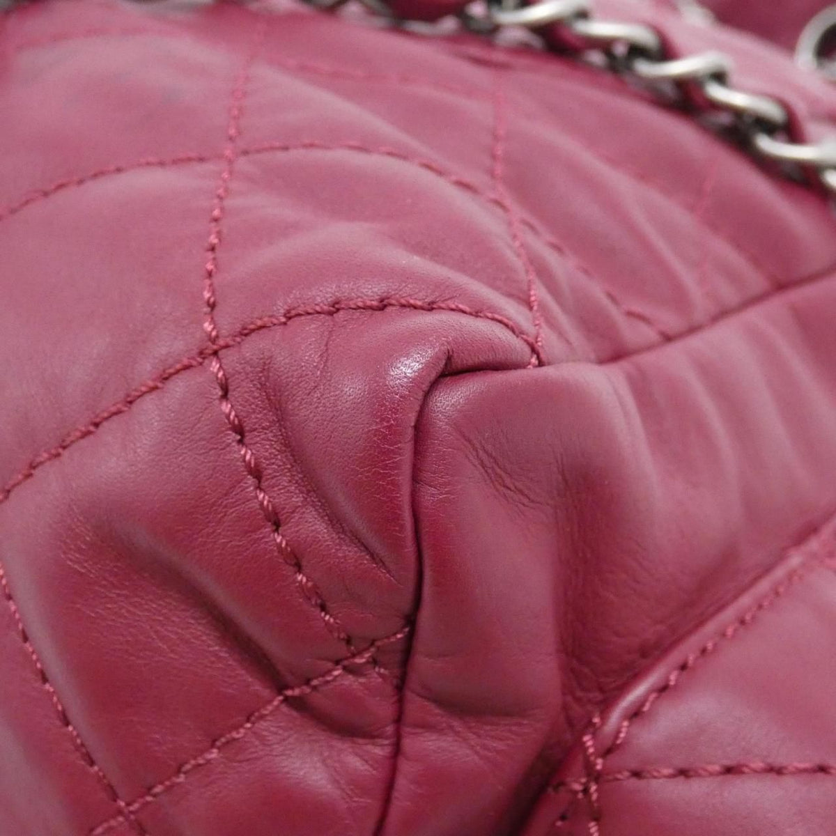 Chanel Backpack Sac Burgundy — view 3