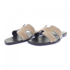 Hermes Oran Sandals Black — view 3