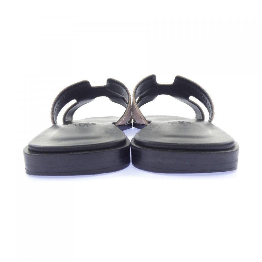 Hermes Oran Sandals Black — view 5