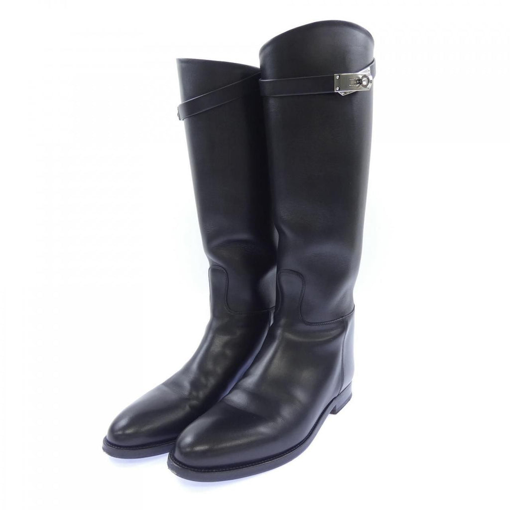 Hermes Jumping Kelly Buckle Long Boots — view 3