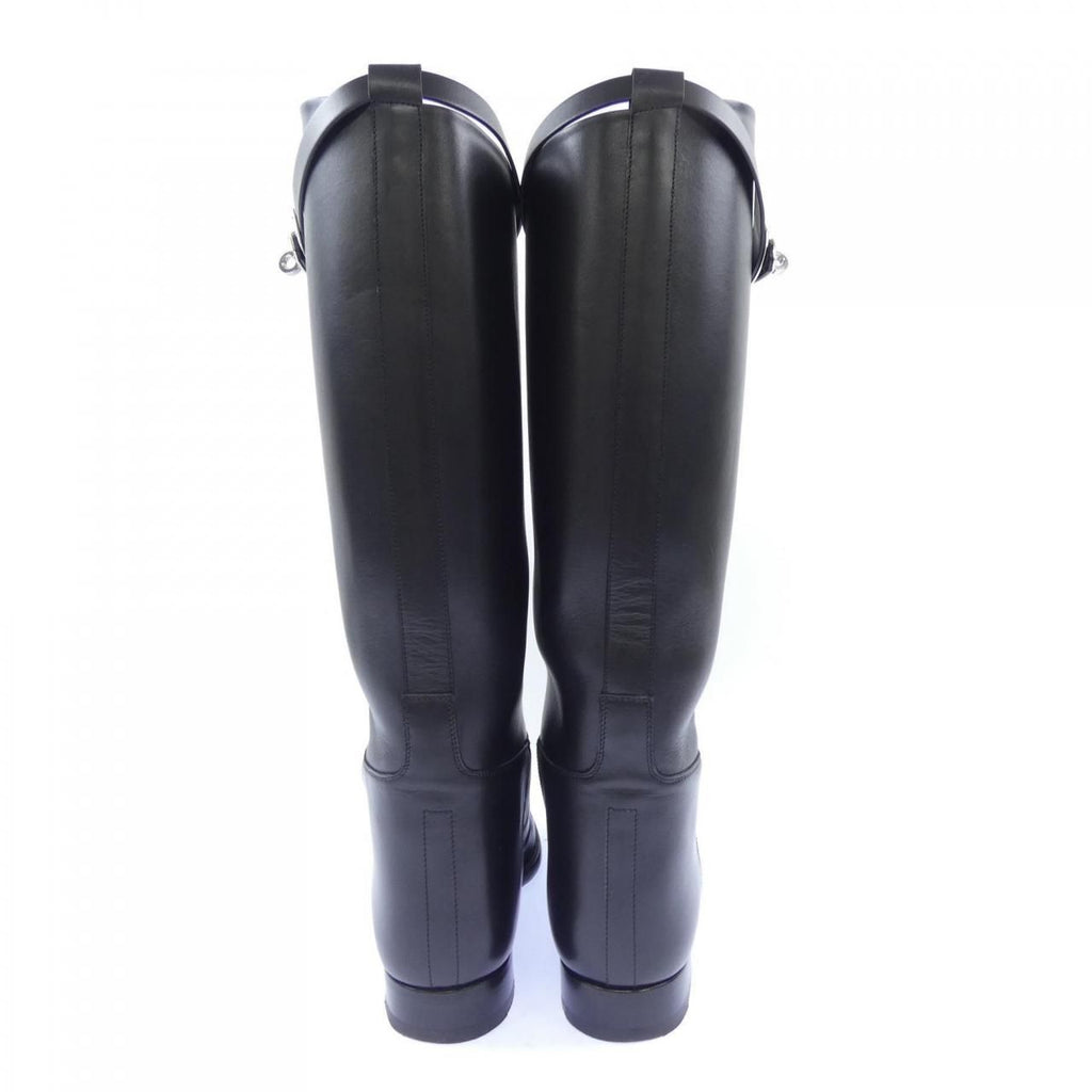 Hermes Jumping Kelly Buckle Long Boots — view 5