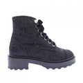 Chanel Lace Up Boots