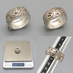 Gucci Cat Head Ring Interlocking Arabesque Sterling Silver — view 5